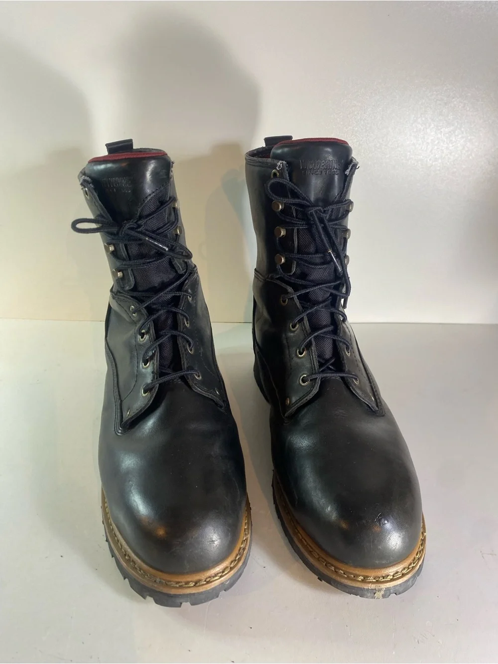 Wolverine Snyder Insulated Steel Toe Black Leather Boots Size 14M